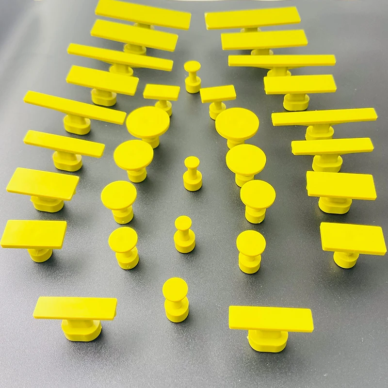 16 /32pcs Paintless Car Body Dent Removal Pulling Tabs Compatible With T Slide Hammer Metal Surface Automobile Dent Repair Tools