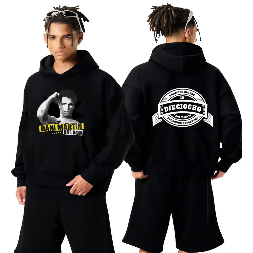 

Лидер продаж Dani Martin, модные двусторонние толстовки с принтом в стиле поп, мужские и женские Harajuku, высококачественный флисовый пуловер, повседневная толстовка