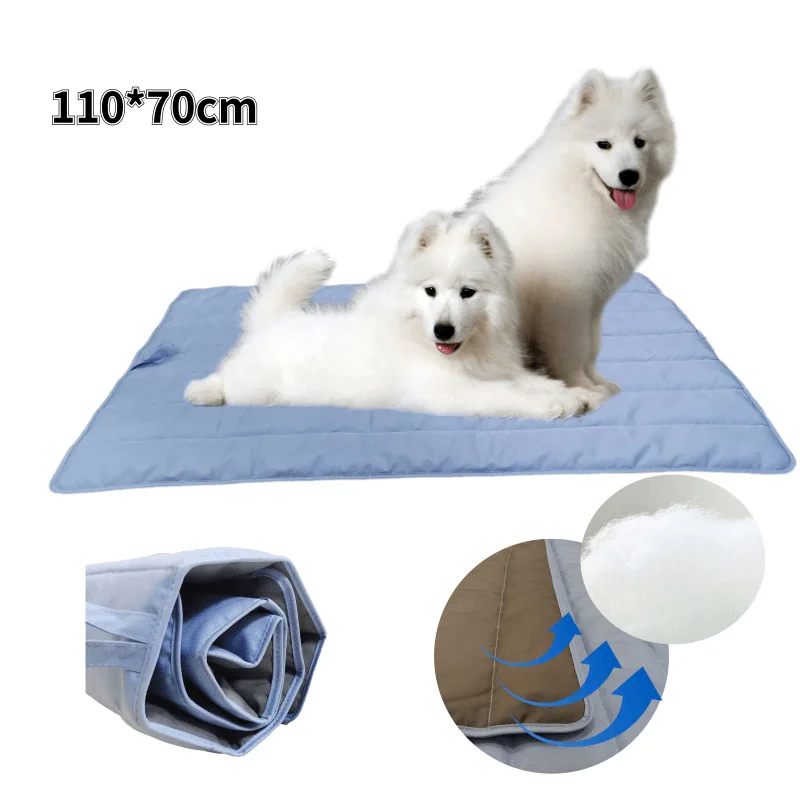 

Big Folded Outdoor Waterproof Sleeping Pad Medium Dog Bed Mat Household Cooling Pets Pad Beds For Large Dogs Easy to Carry