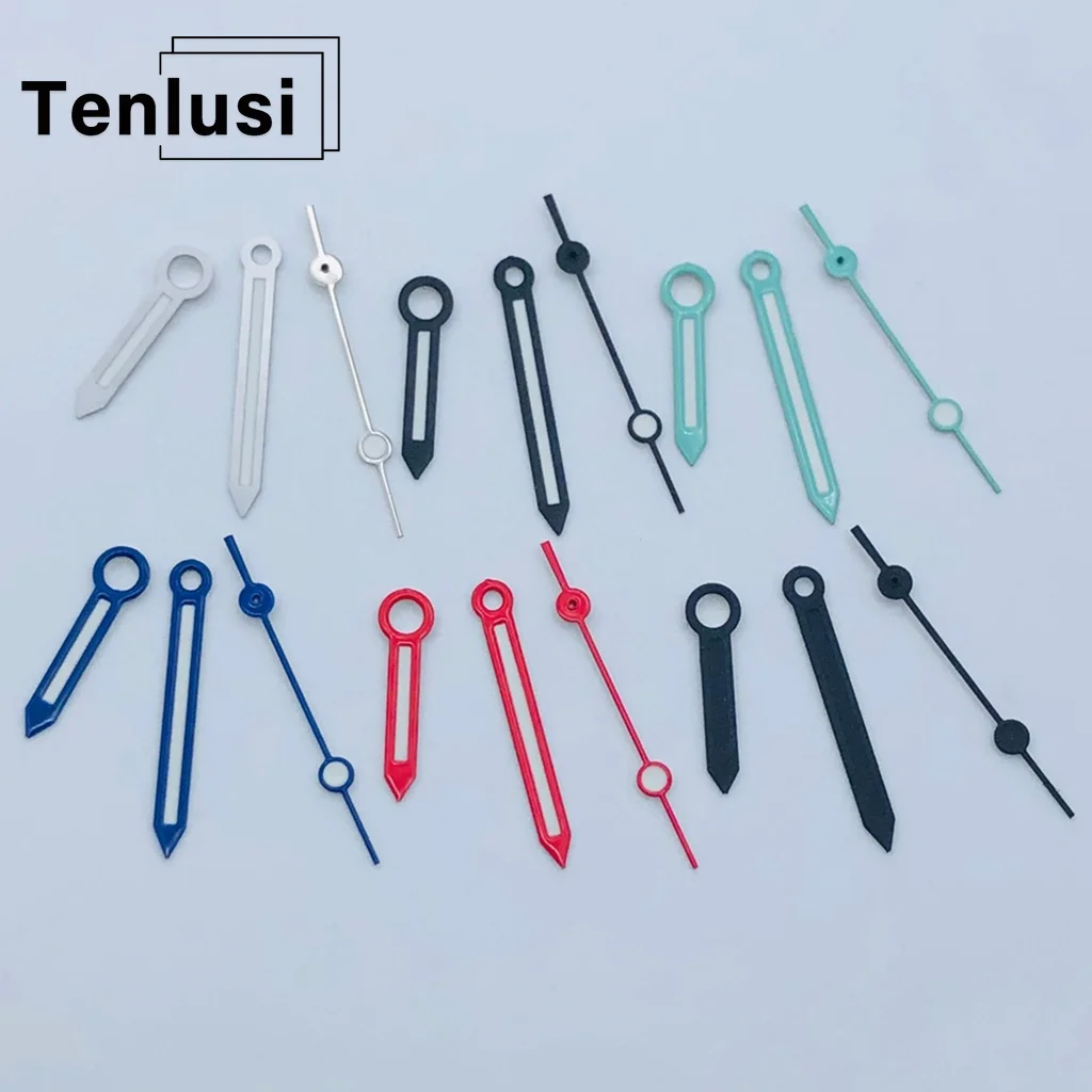 Tenlusi Luminous Watch Hands for NH35 NH36 NH38 NH39 NH70 NH72 Models - Green Color with Silver Black Red Blue Sky Blue Options image 2