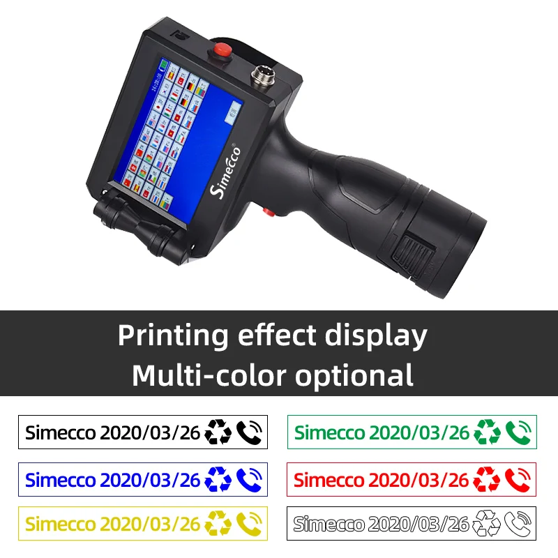 25.4 Portable Handheld Inkjet Printer Production Date QR Coding Machine Plastic Metal Carton Printing Is Fast Dry Without Fading