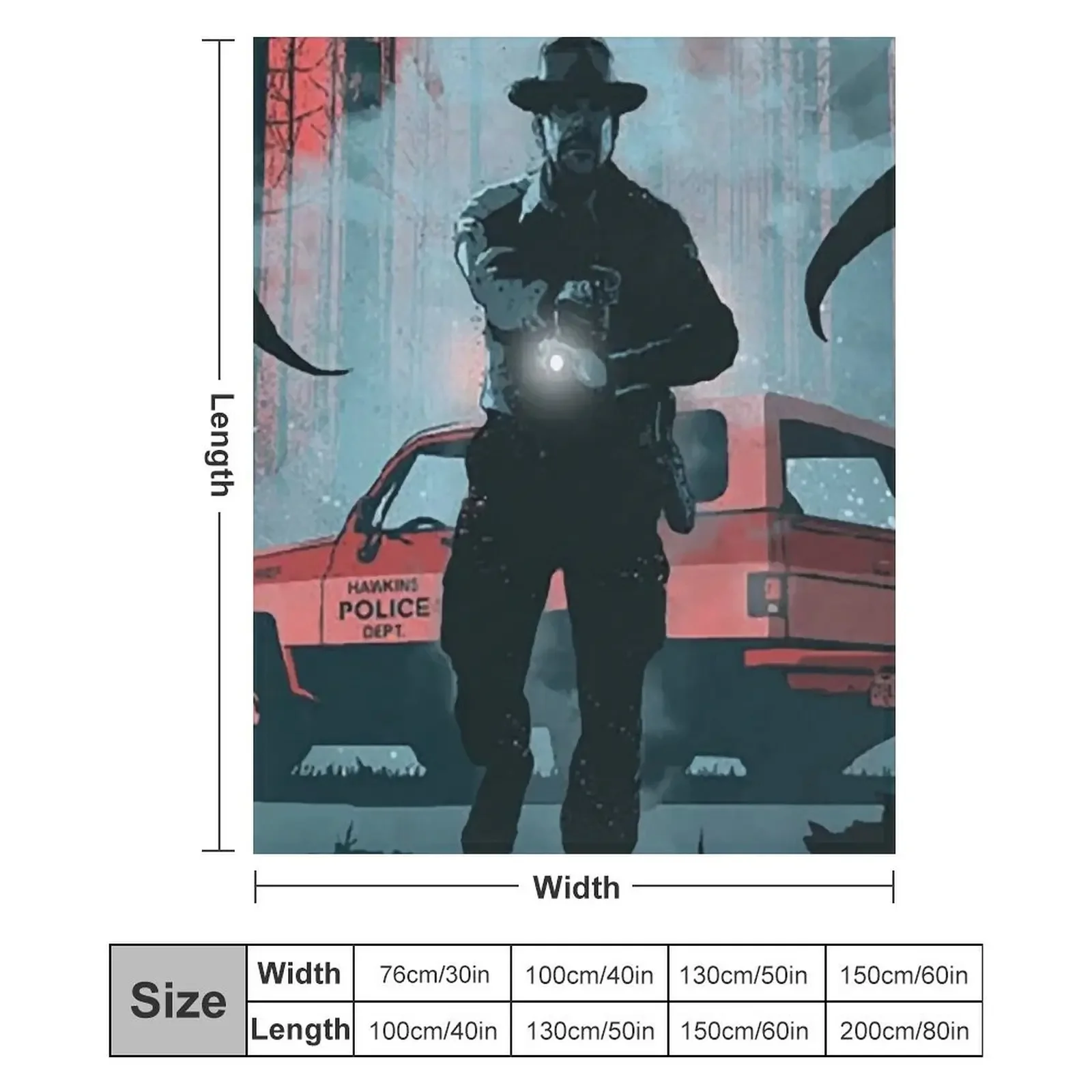 Jim Hopper - Blazer - Car Legends Throw Blanket فضفاض ريتروس سرير صيفي منقوش