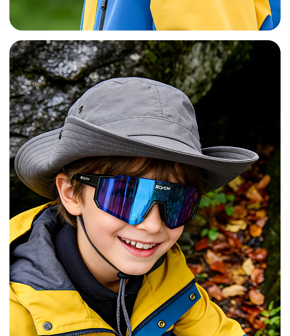SCVCN Kinder-Radsportbrillen Mädchen-Sportbrillen UV400 Jungen Baseball Outdoor Laufen Wandern Eyewear Sonnenbrillen 2026 – Detail 13