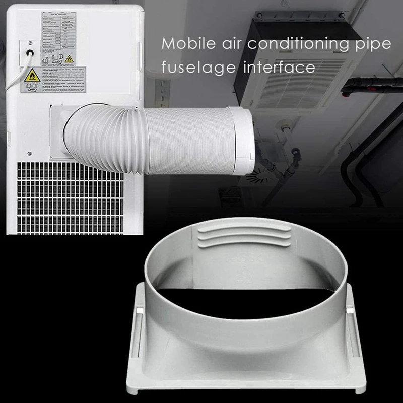 A78U-3X Air Conditioner Exhaust Hose Interface, Portable Home Mobile Air Conditioner Body Fitting Connector, Square 15Cm