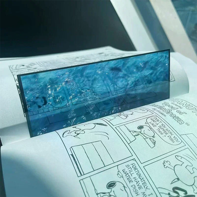 Delicate Transparent Acrylic Ocean-Themed Bookmark Reading Mark Student Gift Premium Feeling Film Bookmarks