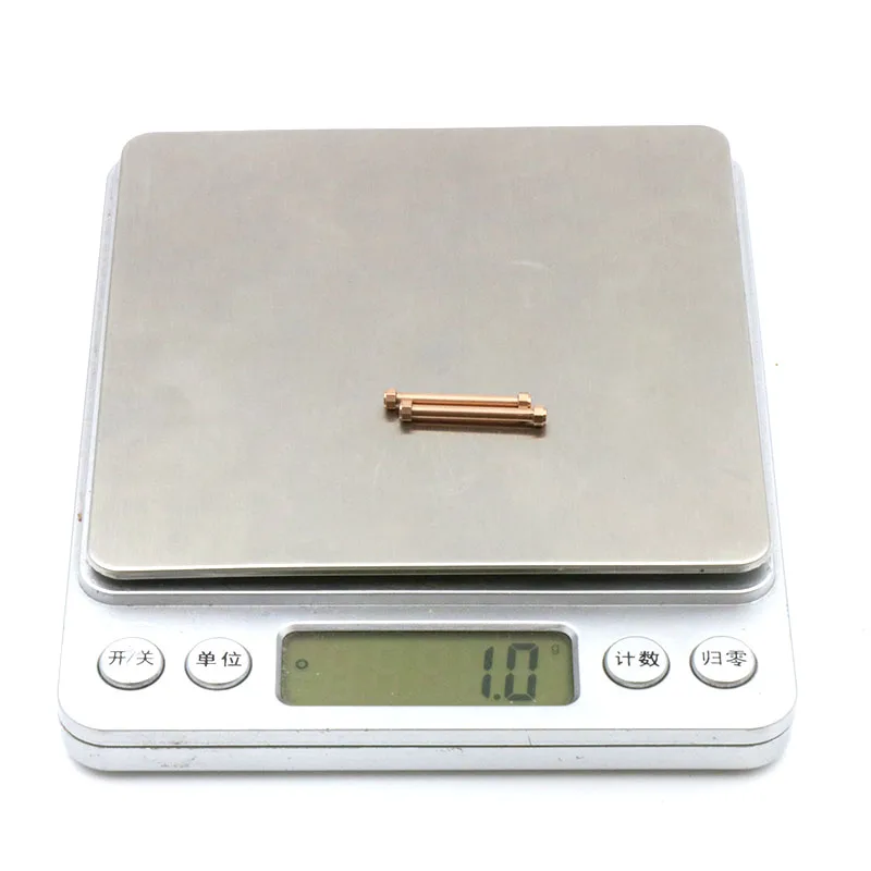 Watch Strap Screw Rod Octagonal Gold Silver Rose gold Length 18mm Accessories For MK Repairs Part Tools