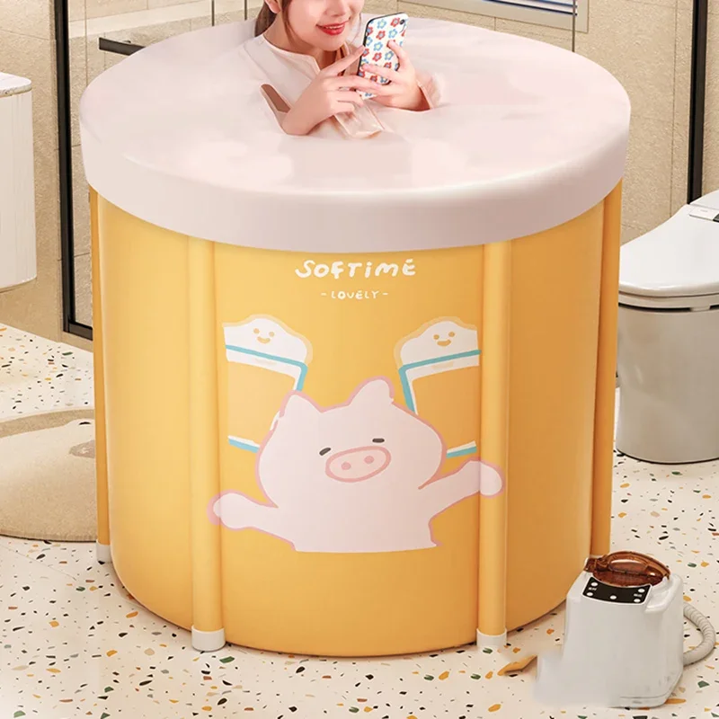 Portable Bathtub Collapsible Baby Bath Plastic Bathtub Adults Freestanding Baignoire Pliable Adullte Household Banera Portatil