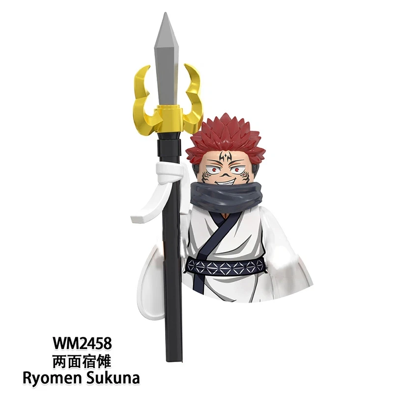 Anime WM6139 WM6140 WM6149 WM6201 Itadori Yuji Jujutsu Kaisen Set Mini Actionfigur Spielzeug Geburtstagsgeschenk Zubehör