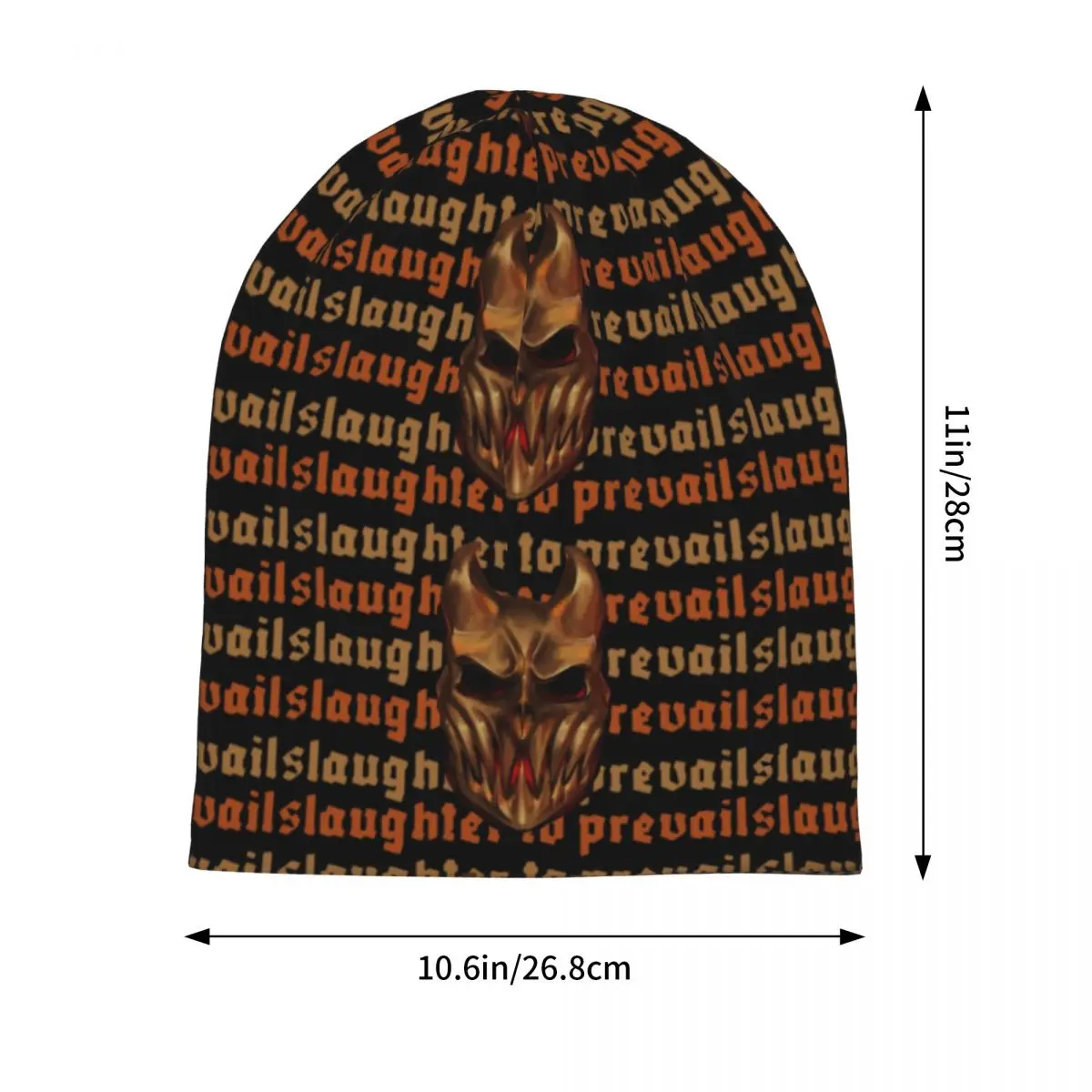 Retro Slaughter To Prevail Beanies Skullies Deathcore Band Skullies Caps Men Stylish Warm Dual-use Bonnet Knitted Hat