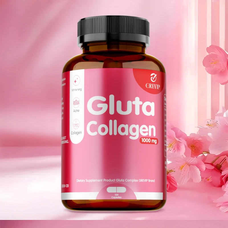 

Glutathione Collagen Supplement - Protects Hair, Skin, and Nail Health, Detoxifies and Beautifies The Skin, Replenishes Collagen