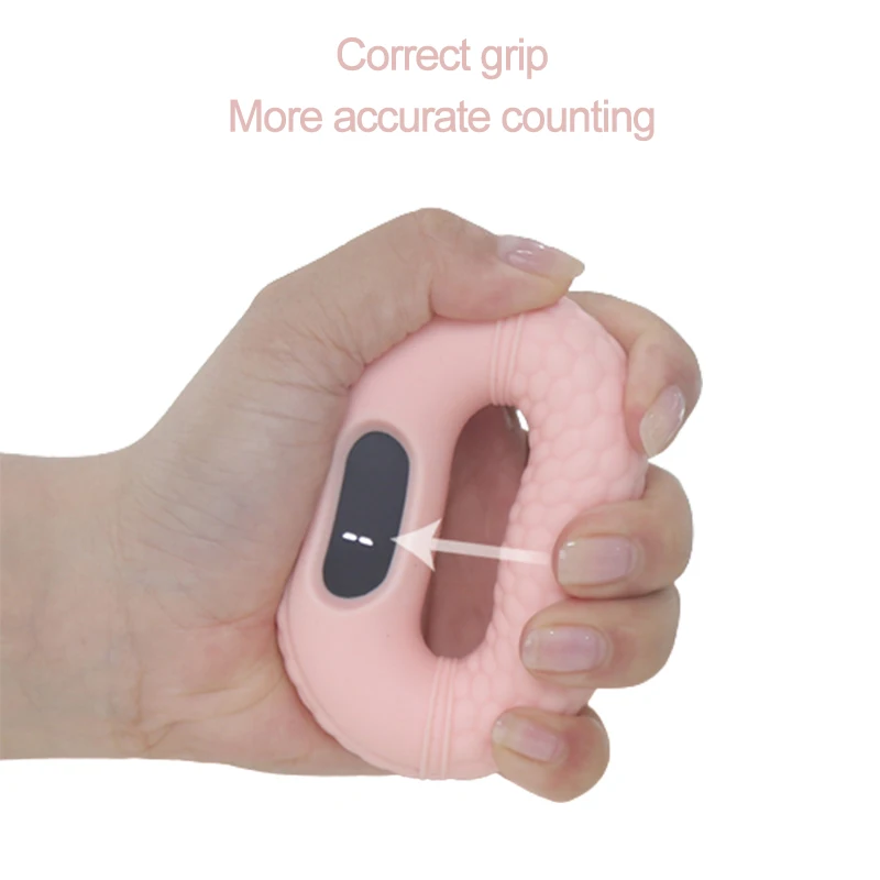 Silicone Counting Grip Strengthener Hand Muscle Rehabilitation Flexibility Train Tool Finger Strength Exerciser Carpal Expander