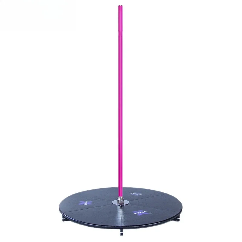 

Pole Dance Portable Dance Fitness Performance Pole Dance, Black Pink Silicone Barrier