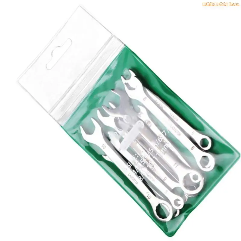 

K1AE Compact Portable 8/10 PEACE Double Open Ended Set Set Thin Small Spanner для автомобильного обслуживания и проектов DIY