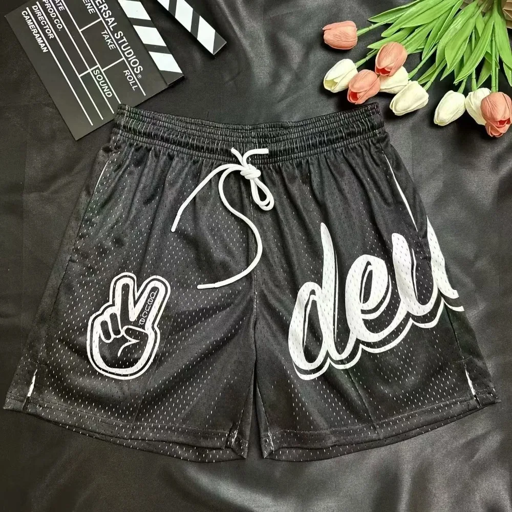 2425 New Hot Selling Adult Sports Shorts Fashionable Beach Breathable Loose Outdoor Ball Shorts Training Versatile Flower Shorts