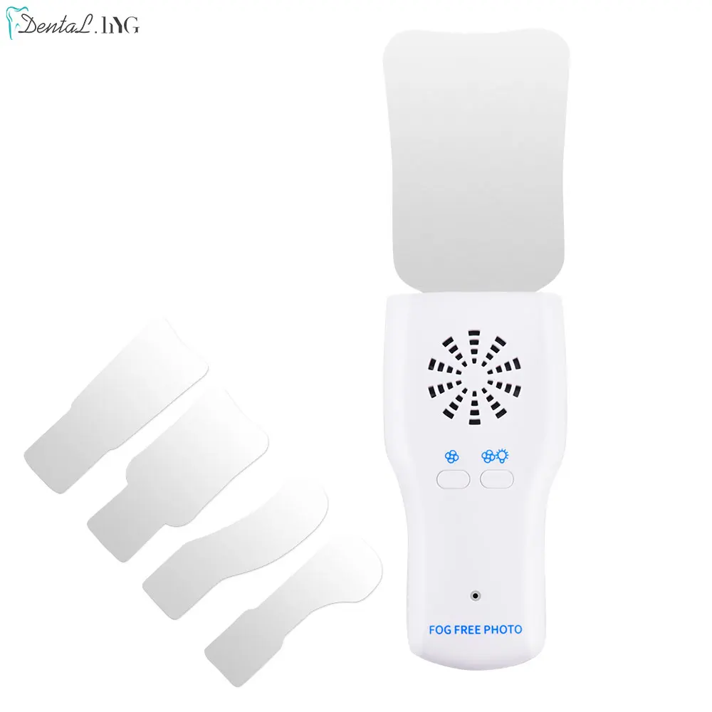 

Dental Anti-Fog Mirrors Fog Free Intraoral Photography Stainless Steel Mirror with LED Light Orthodontic Reflectors Odontologia