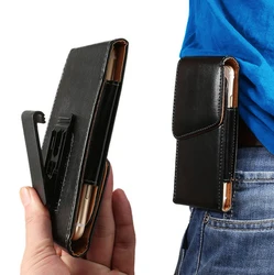 For Samsung Galaxy S25 S24 S23 S22 S21 S20 S10 Plus Note20 S24 FE S24Ultra Phone Pouch Belt Clip Leather Bag Cover Waist Case