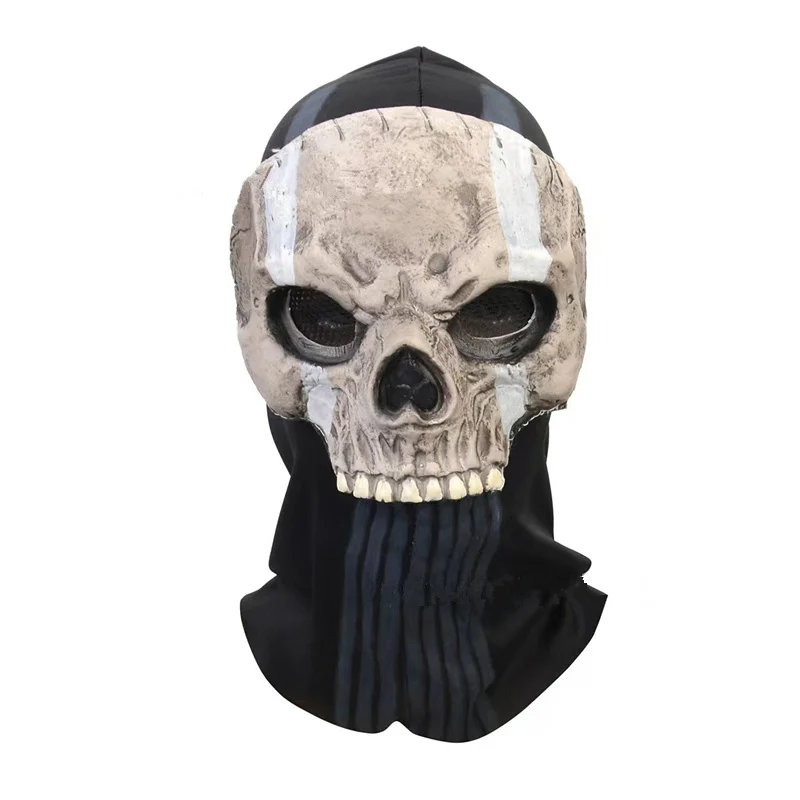 قناع شبح V2 Operador Airsoft كوسبلاي جمجمة تكتيكية قناع كامل أسود خارجي رياضي CS للصيد للرجال