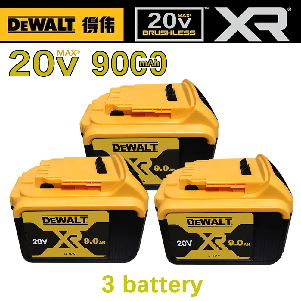 

For Dewalt original 20V rechargeable tool battery DCB200 DCB201 DCB206 18V 20v 9.0AH .For Dewalt 18V 20V tool battery
