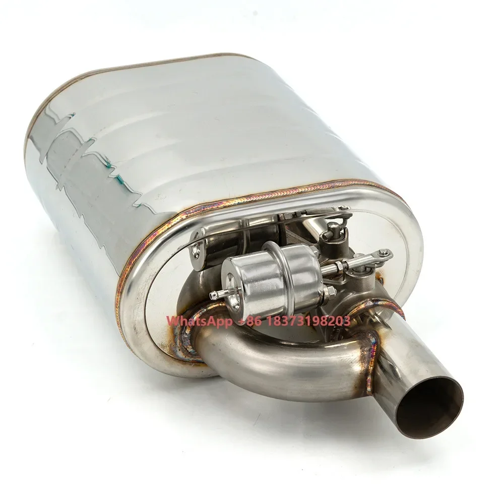 

2"/ 2.5"/ 3" Universal Stainless Steel H Type Single in Single Out Valve Exhaust Pipe Vacuum Pump Variable Mufflers Auto Parts