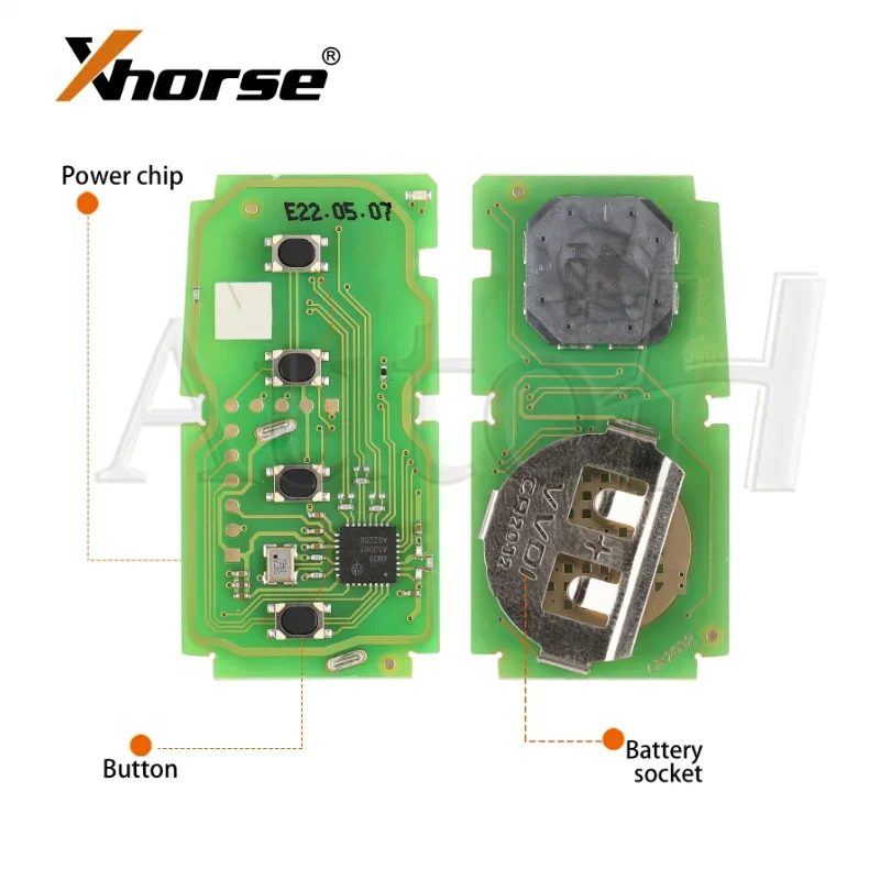 Xhorse-llave inteligente para coche Toyota XM38 XSTO01EN, compatible con 312/314/315/434MHz, 4D, 4A, 8A, Chip, llave remota, generación por herramienta clave VVDI