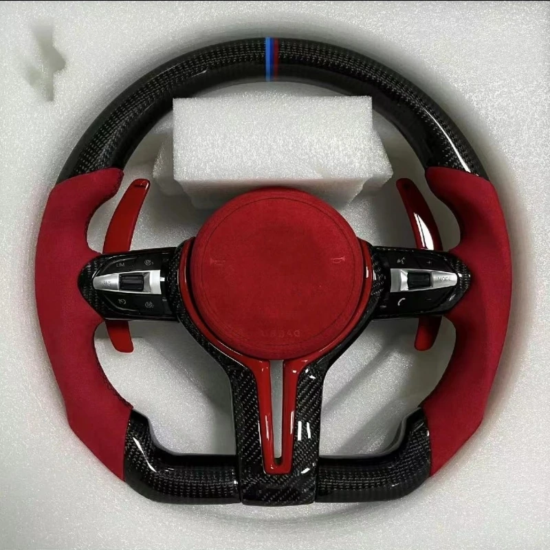 M Sports Car Steering Wheel Customized for F20 F25 F26 F30 F32 E60 M3 M5 M6 Vibration Heating Leather Steering Wheel
