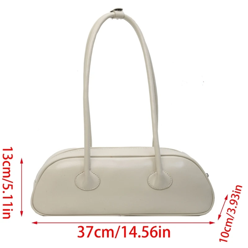 Women French Armpit Bag Female Clutch Bag PU Leather Handbag Shoulder Bag