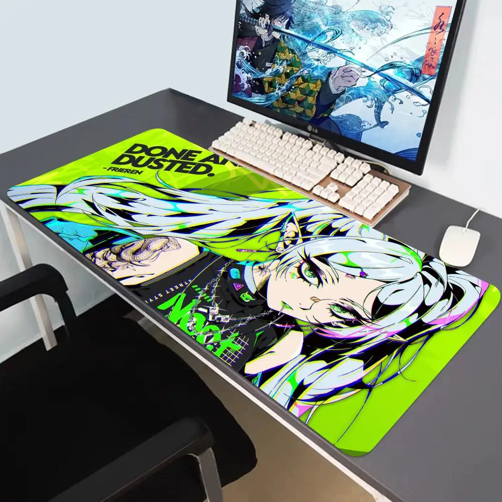 

Mouse pad Large cartoon game player keyboard pad non-slip office study desk mat floor mat PC carpet HD Anime sexy girl Mousepad