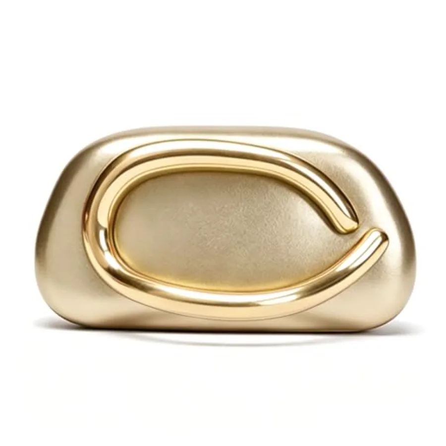 

Acrylic Clutch Purse for Women Classic Round Acrylic Evening Handbag Vintage Metal Handlebars Bag for Wedding Party Prom