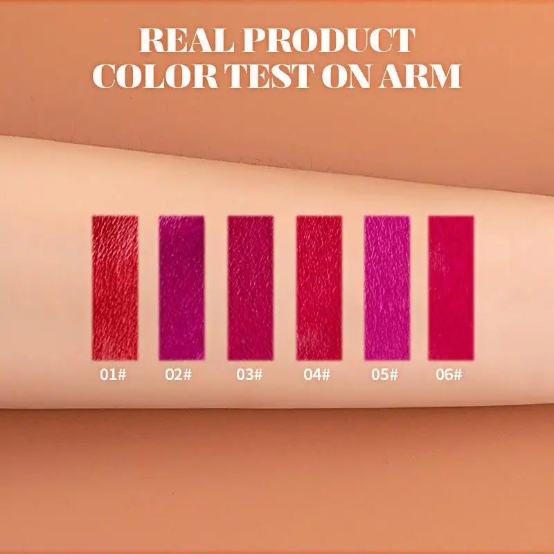 BSIMONE Rossetto Liquido Opaco Vellutato a Lunga Durata, Tonalità Rossa, Impermeabile, Non Macchia, Cosmetico per il Trucco delle Labbra