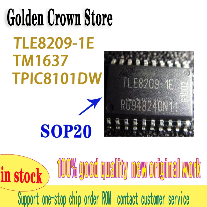 10Pcs/lot TLE8209-1E TLE8209 sop20 TM1637   TPIC8101DW TPIC8101   New and Original In Stock