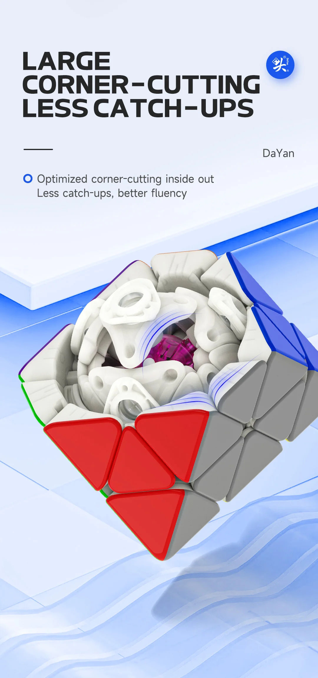 [SaoCube] Dayan Fto Rotating 3x3 Octahedron Black Core Magnetic Magic Cube Professional Fidget Toys Cubo Magico Puzzle
