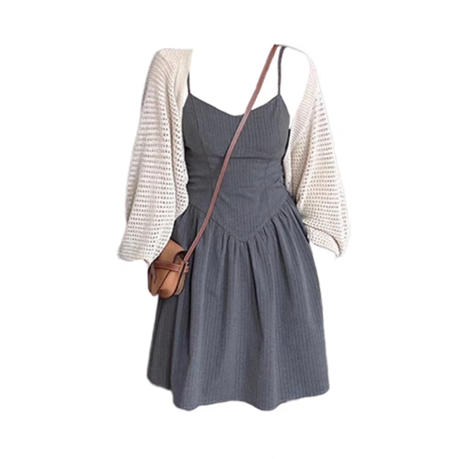 

Плюс размер Street Sle Sundr женский модный кардиган с защитой от солнца, утягивающая юбка Svel Dr