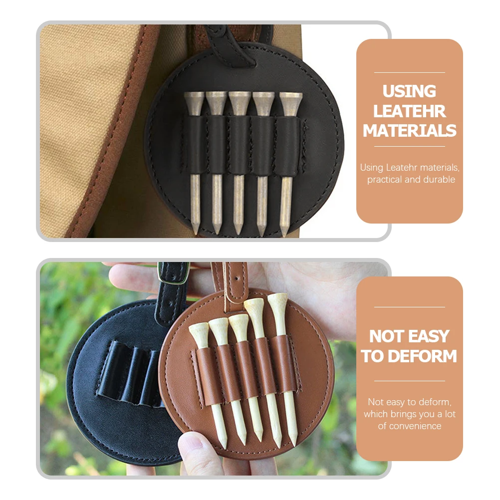 

1pc Golf Tee Holder For Men Portable Organizer Accessories Belt Holsters Tees Keeper Case Golfing Supplies Training