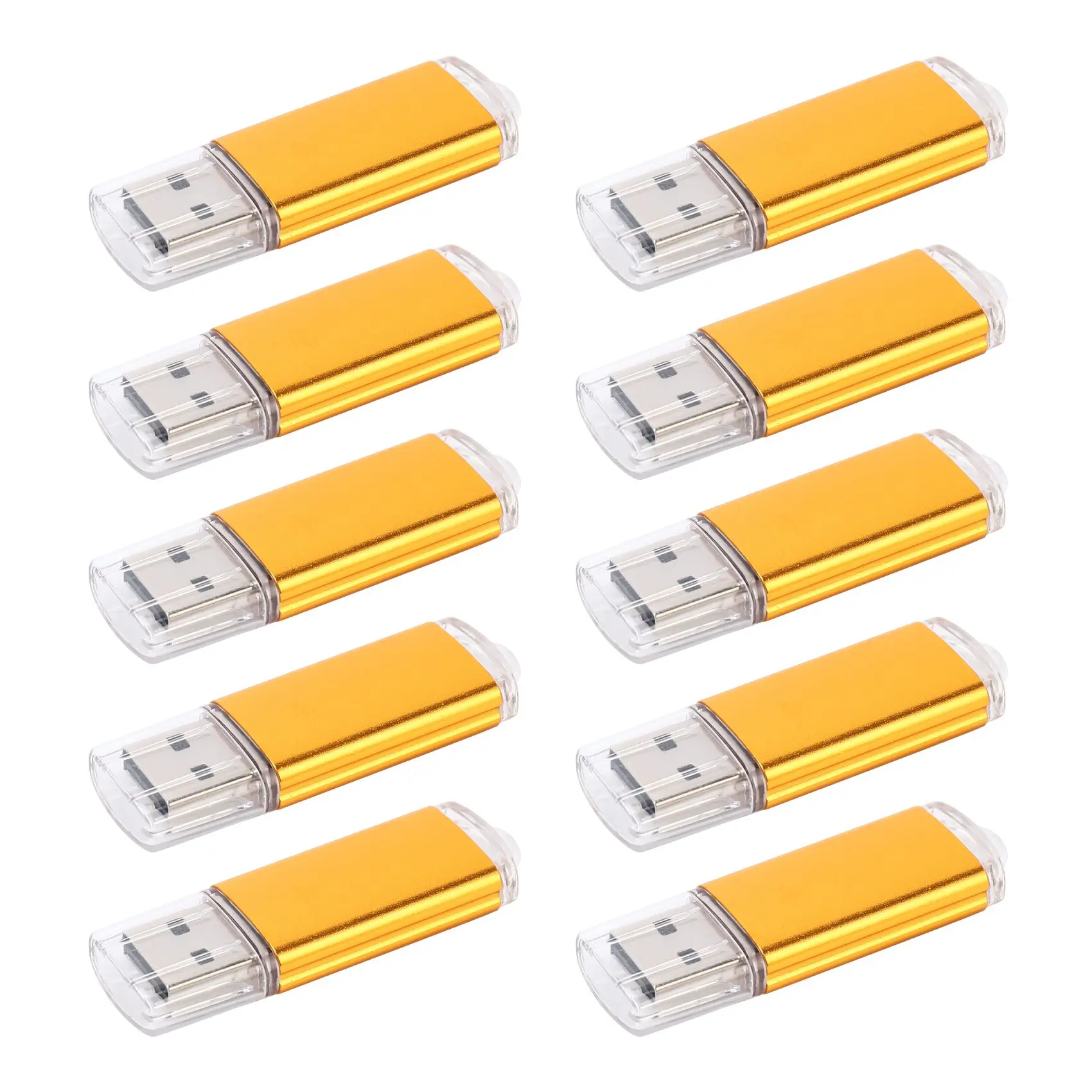 

10 x 512MB Memory Stick USB Flash Drive USB Flash Drive USB 2.0 Gold