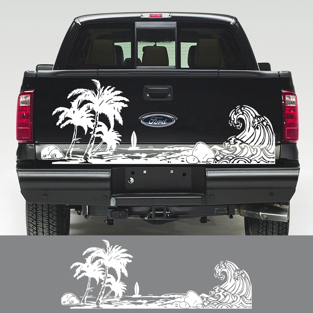 Car Stickers Pickup Back Door Decor Decals For Ford Ranger F150 Isuzu Dmax Chevrolet Silverado  VW Amarok Dodge RAM Toyota Hilux