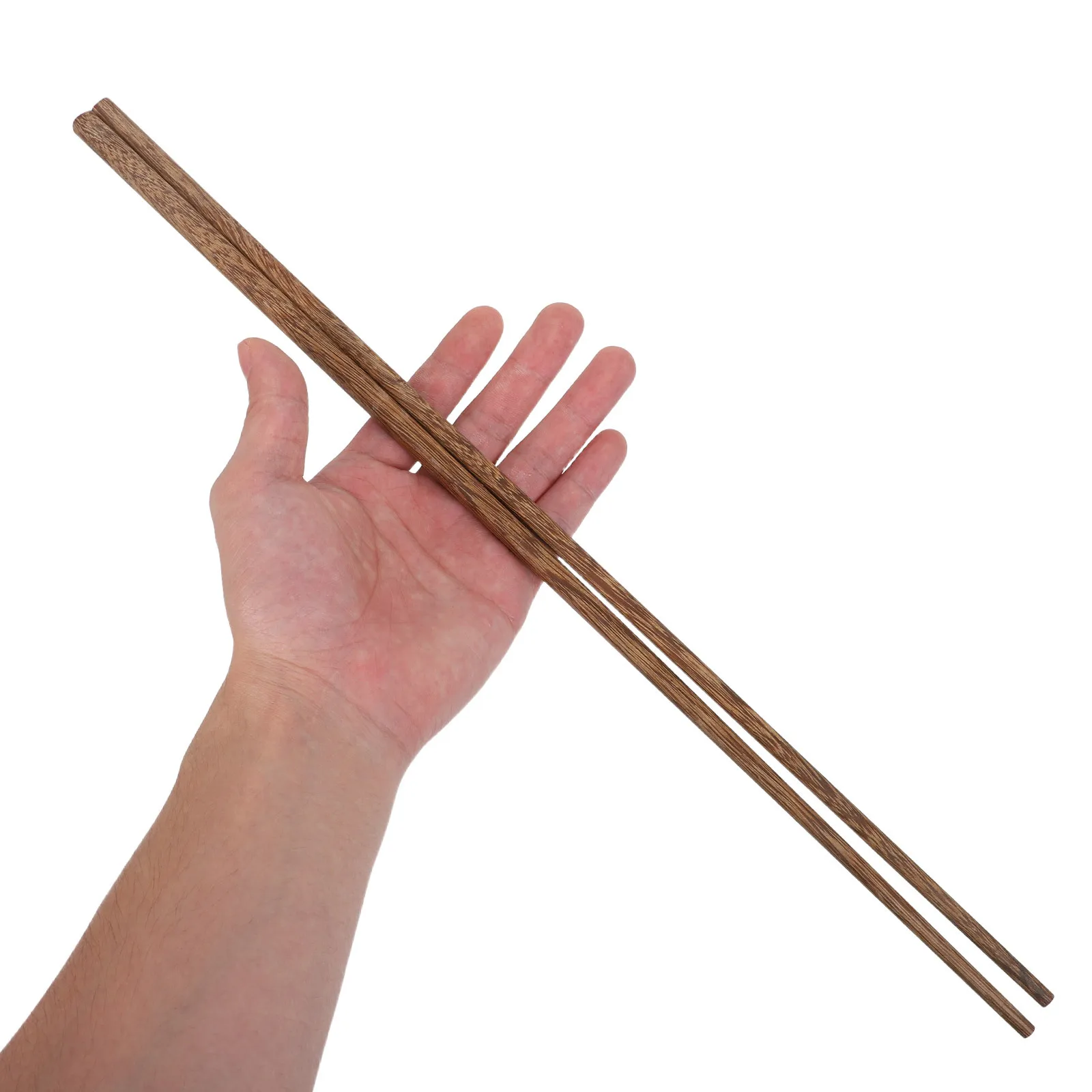 

6Pairs 42Cm Wooden Cooking Chopsticks Extra Long Reusable Anti-Slip Chopsticks for Deep Frying Noodles Hotpot Japanese Saibashi