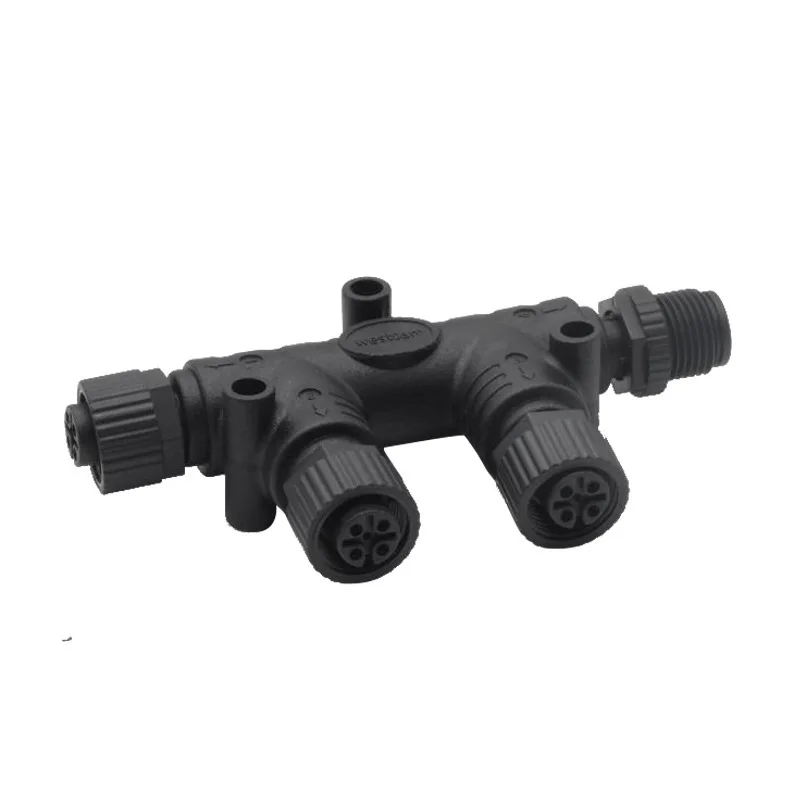 Outdoor NMEA 2000 5-pins connector voor marinejacht Gebruik Waterdicht IP68 3-weg T-type 3 4 5 6 7 8-poorts schepenconnector 4A 250V-stekker