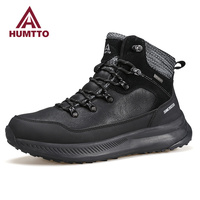 HUMTTO Winter Snow Boots for Men 2022 Waterproof Platform Rubber Ankle Boots Man Designer Hiking Shoes Work Safety Mens Sneakers