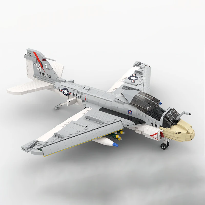 ハイテク軍用戦闘機 A-6E イントルーダー 米空軍戦闘機 MOC テクノロジー ビルディングブロック モデル 子供のおもちゃ クリスマスギフト