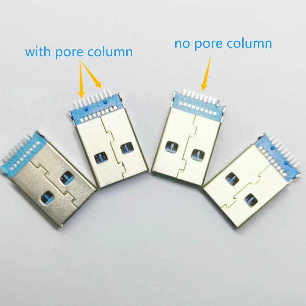 5pcs USB 3.0 A Type Male Plug Connector For High-speed Data Transmission