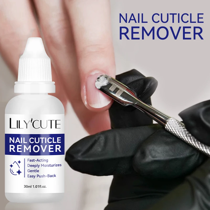 LILYCUTE 30ml removedor de cutículas de uñas Gel suavizante rápido para la piel muerta cuidado de uñas suave limpiador de cutículas fácil para manicura