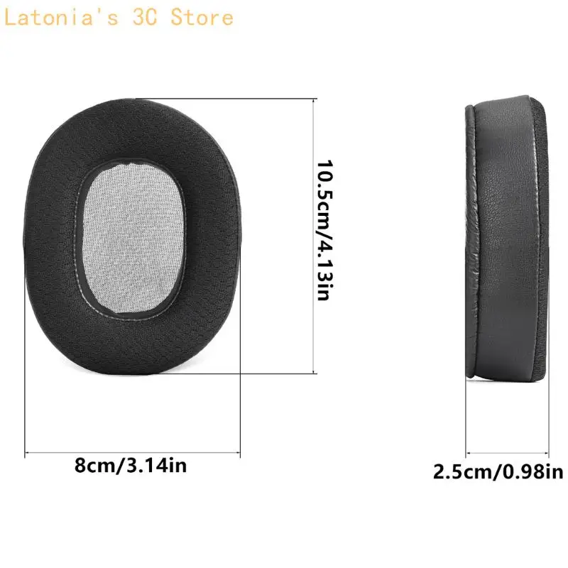 Schaumstoff-Mesh-Ohrpolster-Set für 600Pro Gaming-Headsets, erfrischender täglicher Komfort – Detail 6