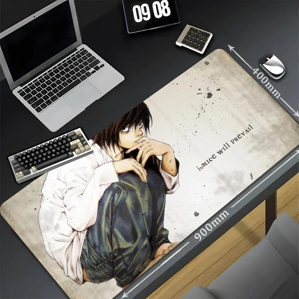 D-Death Note Wall Mouse Pad 90x40 cm Kawaii Desk Mat Xxl Pc Gamer Gaming doll Computer Offices Mousepad Keyboard