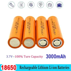 1-10pcs 18650 3000mAh  Li-ion  Rechargeable Battery Discharge for Flashlight Electronic Cigarette LED Light Battery Replacement