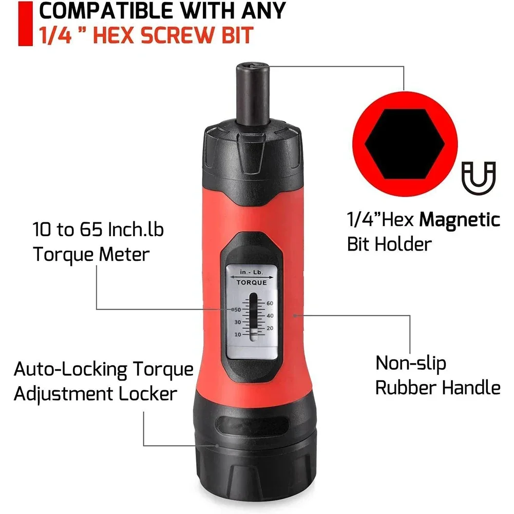 Imagem -06 - Chave de Torque Magnética Chave de Fenda Ferramentas Manuais Acessórios Drive Magnético para Luz Elétrica Industrial 1065 Libras 40x160 mm 1pc