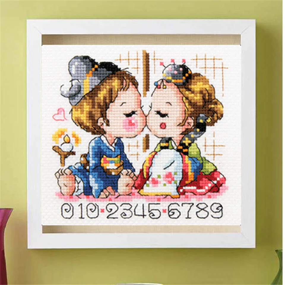 

Cross Stitch Set Chinese Cross-stitch Kit Embroidery Needlework Craft Packages Cotton Fabric Floss New Designs EmbroideryG4100