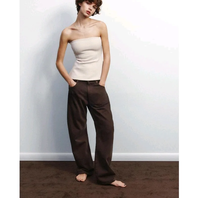 

Spring New Women's Design Slim Fit Double Cloth Wrap Chest Sle Top Simple Sle Bal Commute Regular Length Pure Color