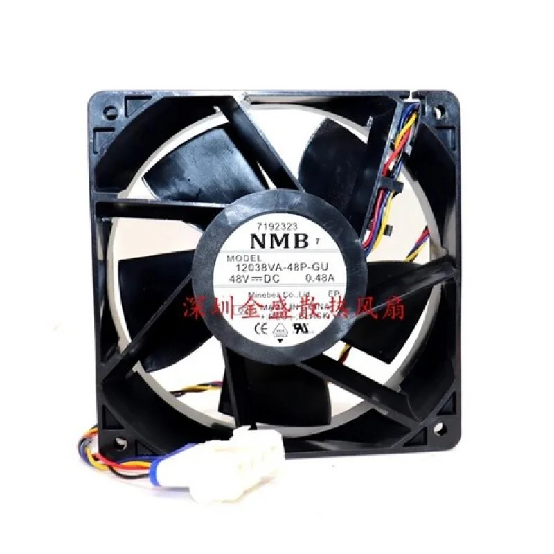 

C for NMB 12038VA-48P-GU 12038 DC48V 0.48A 120*38MM 4-Wire PWM Inverter Cooling Fan