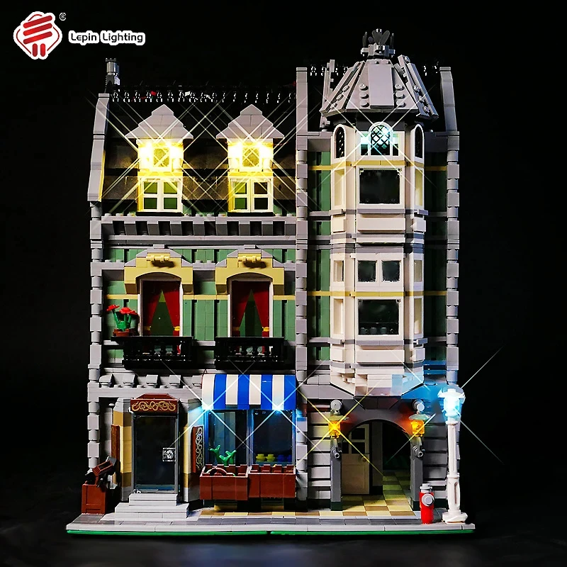 LED-Beleuchtungsset für LEGO 10185 Green Grocer House, kompatibel mit 15008-Bausteinen-Set (nur LED-Licht, ohne Blöcke)