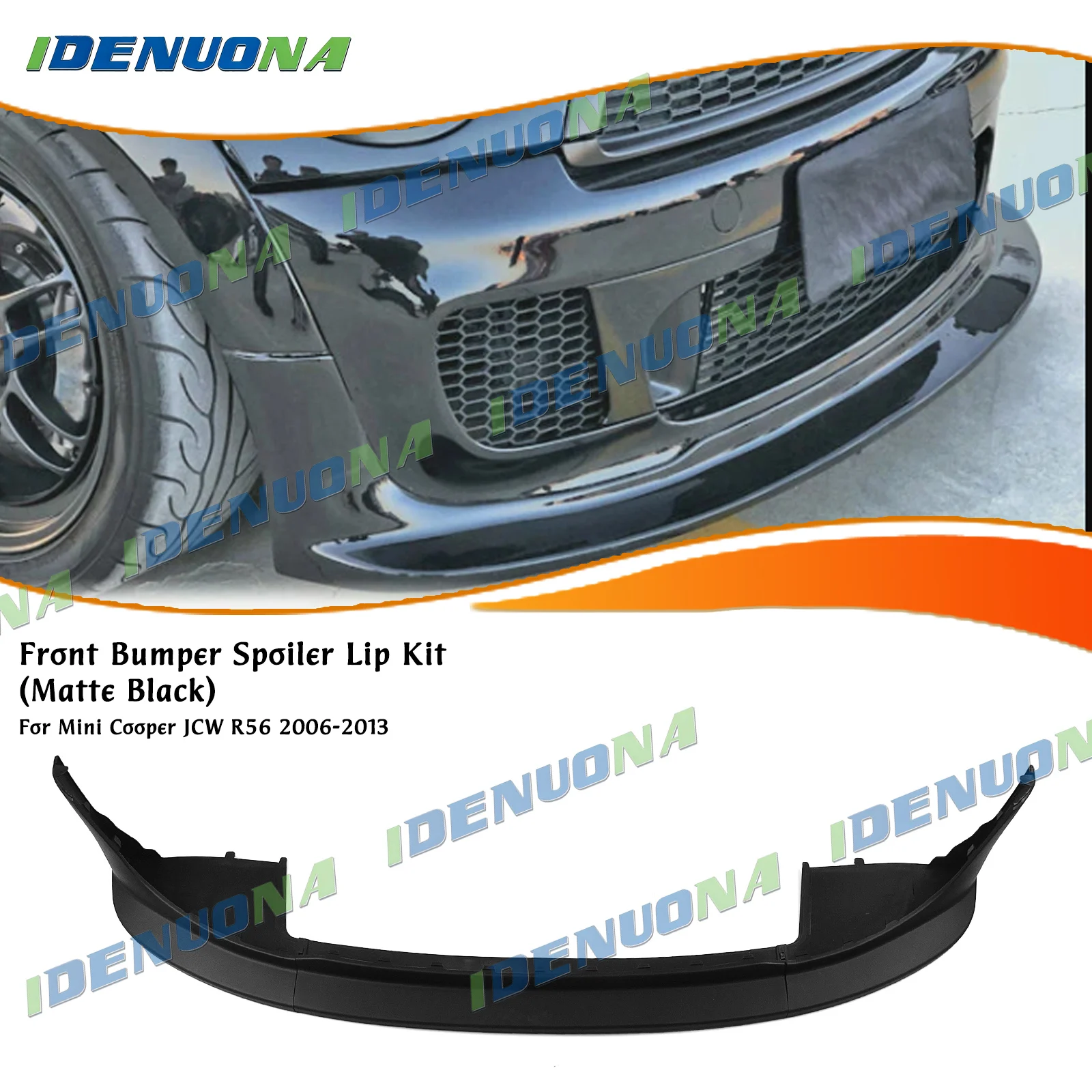 Frontspoilerlippe für 2006-2013 MINI COOPER JCW R56, nur für Kollisionsschutz, untere Splitterklinge, Abdeckplatte, Zierleiste